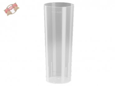 10 Stk. Longdrinkglas Partyglas Cocktailglas 300 ml PP klar