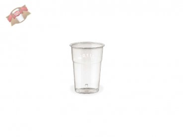 50 Stk. Trinkglas Plastikglas Plastikbecher 100 ml klar PS