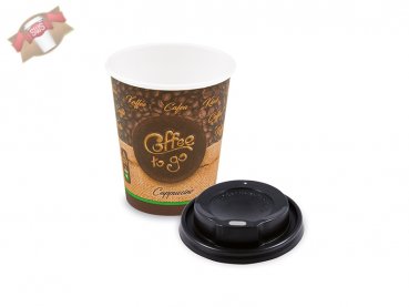 10 Stk. Kaffeebecher Coffee to go Becher + PS Deckel 200 ml 8 oz Cappuccino