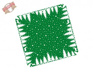 60 Stk. Weihnachts-Tischdecke 80 x 80 cm 1/8-Falz Motiv Lennert grün