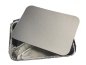 Preview: 100 Stk. Aluschalen Menüschalen 3-geteilt 227x177x39 mm mit passendem Deckel
