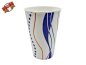 Preview: 100 Stk. Pappbecher Spirale rot/blau 200 ml Ø 70 mm