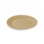 Preview: 192 Stk. Pappteller rund Ø 18 cm kraft braun aus Frischfaser mit Fettbarriere