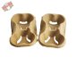 Preview: 230 Stk. Becherhalter 4-Cup Carrier Becherträger Chinet 21x21x4cm teilbar