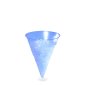 Preview: 1000 Stk. Wasserbecher Blue Cone PP 115 ml Ø 70 x 96 m