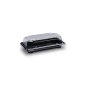 Preview: 50 Stk. Sushi-Schale mit Deckel PP/rPET 167 x 93 x 45 mm schwarz/klar