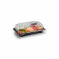 Preview: 50 Stk. Sushi-Schale mit Deckel PP/rPET 165 x 118 x 45 mm schwarz/klar