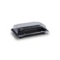 Preview: 50 Stk. Sushi-Schale mit Deckel PP/rPET 188 x 130 x 45 mm schwarz/klar