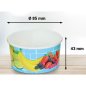 Preview: 50 Stk. Eisbecher Hartpapierbecher 125 ml Früchte Hellblau Ø 85 x 43 mm