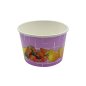 Preview: 45 Stk. Eisbecher Hartpapierbecher 190 ml Früchte Lila Ø 85 x 55 mm