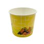 Preview: 40 Stk. Eisbecher Hartpapierbecher 195 ml Früchte Sonnengelb Ø 81 x 68 mm