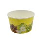 Preview: 50 Stk. Eisbecher Hartpapierbecher 200 ml Früchte Gelb Ø 92 x 55 mm