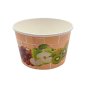 Preview: 50 Stk. Eisbecher Hartpapierbecher 270 ml Früchte Lachs/Rosa Ø 101 x 63 m