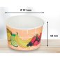 Preview: 50 Stk. Eisbecher Hartpapierbecher 270 ml Früchte Lachs/Rosa Ø 101 x 63 m
