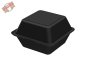 Preview: 50 Stk. Mehrweg Hamburgerboxen "ToGo" schwarz 157 x 157 x 84 mm