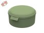 Preview: 35 Stk. Mehrweg Menübox "ToGo" rund grün Ø 159 x 84 mm