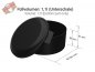 Preview: 35 Stk. Mehrweg Menübox "ToGo" rund schwarz Ø 159 x 84 mm