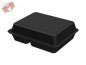 Preview: 25 Stk. Mehrweg Menüboxen "ToGo" large schwarz 203 x 252 x 84 mm