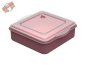 Preview: 35 Stk. Mehrweg Universalbox „ToGo“, rot/transparent 220 x 210 x 70 mm