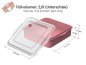 Preview: 35 Stk. Mehrweg Universalbox „ToGo“, rot/transparent 220 x 210 x 70 mm
