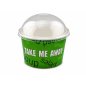 Preview: 100 Stk. Salatbecher To Go 850 ml „Take Me Away“ Ø 140 x 87 mm mit PET-Domdeckel
