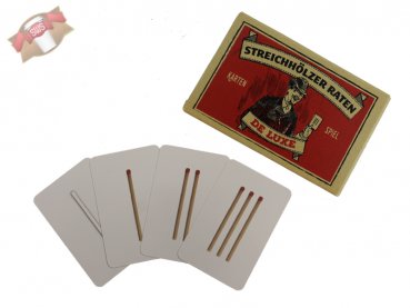1 Set Kartenspiel "Streichhölzer raten" Hamburger Kultspiel