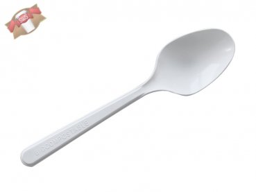 100 Stk. Löffel Mehrweg-Löffel 18 cm weiß