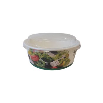 Preview: 200 Stk. Salatschale mit Deckel „Fresh Salad“ 1250 ml Ø 185 x 65 mm