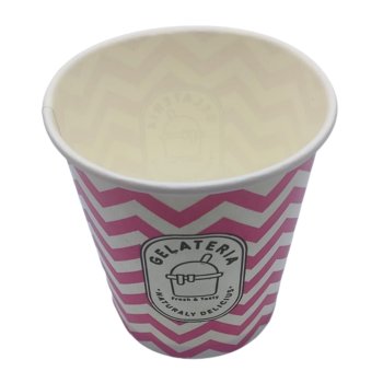 50 Stk. Eisbecher Becher für Eis 12 oz "GELATERIA" 300 ml Ø 80 x 95 mm