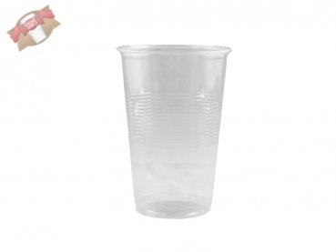15 Stk. Trinkbecher Einweg klar 300 ml Ø 78x114 mm Plastikbecher Becher