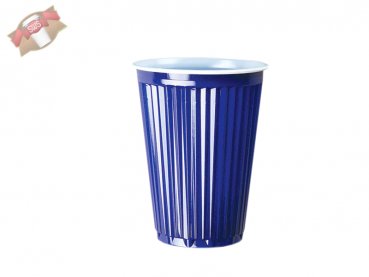 100 Stk. Automatenbecher 180 ml blau/weiß