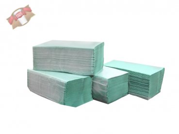 5000 Stk. Papierhandtücher Handtuchpapier grün 25x23 cm