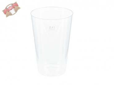 50 Stk. Pfandbecher PP Becher Trinkbecher 400ml 16 oz für Festivals, Partys & mehr