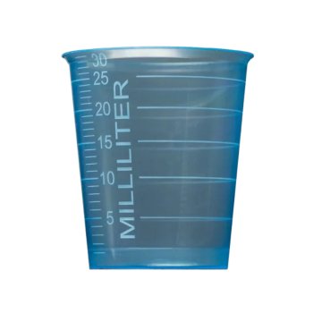 4800 Stk. Medizinbecher PP 30 ml Ø 35 x 41 mm blau mit Graduierung