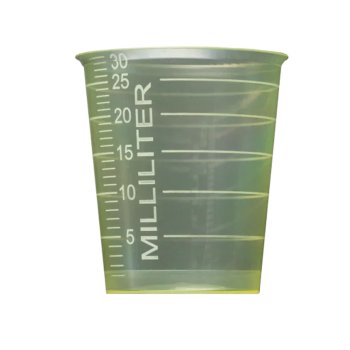 4800 Stk. Medizinbecher PP 30 ml Ø 35 x 41 mm gelb mit Graduierung