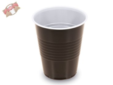100 Stk. Automatenbecher Becher 150 ml braun Ø 70 mm