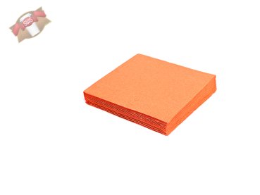 250 Stück Servietten 24 x 24 cm 1/4 Falz 2-lagig orange