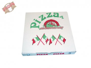 200 Stk. Pizzakartons Pizzaschachteln 28 cm Fahne