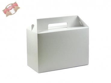 50 Stk. Lunchboxen Lunch-Box Kartonbox Transportbox weiß