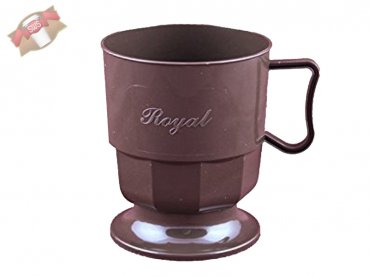 300 Stk. Royal Cup Tasse Kaffeetasse Becher braun