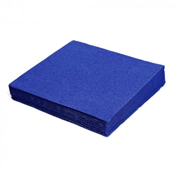 100 Stk. Servietten 1-lagig 33 x 33 cm 1/4 Falz dunkelblau blau