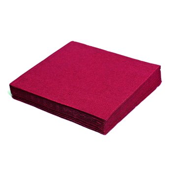 250 Stk. Servietten PAP 33x33 cm 1/4 Falz 2-lagig bordeaux