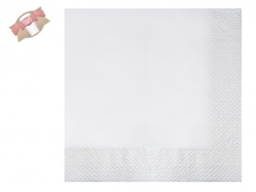 250 Stk. Imbissservietten Tafelservietten Gastro 33x33 cm weiß