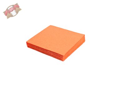 250 Stück Servietten 33 x 33 cm 1/4 Falz 3-lagig orange