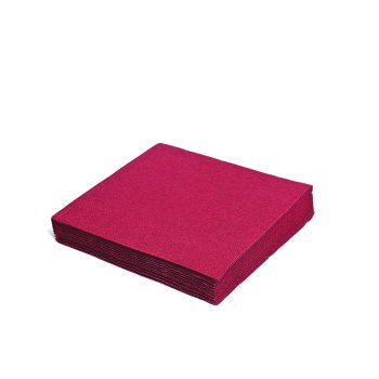 250 Stk. Servietten Tafelservietten 33 x 33 cm 1/4 Falz 3-lagig Weinrot