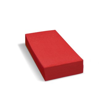 250 Stk. Papierservietten Tafelservietten 33 x 33 cm 1/8 Kopffalz 3-lagig rot