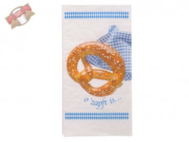 200 Stk. Servietten 33x33 cm 1/8 Falz 3-lagig Motivdruck "o´zapft is"