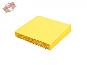 250 Stk. Servietten 40x40 cm 1/4 Falz 3-lagig gelb