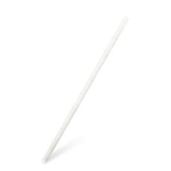 100 Stk. Trinkhalm 100% Biomaterial weiß `JUMBO` Ø 8 mm x 25 cm