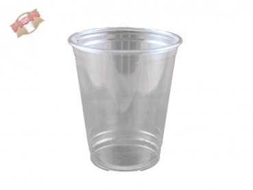 100 Stk. PET-Clear Cup Trinkbecher Ausschankbecher Ø 92 mm 355 ml